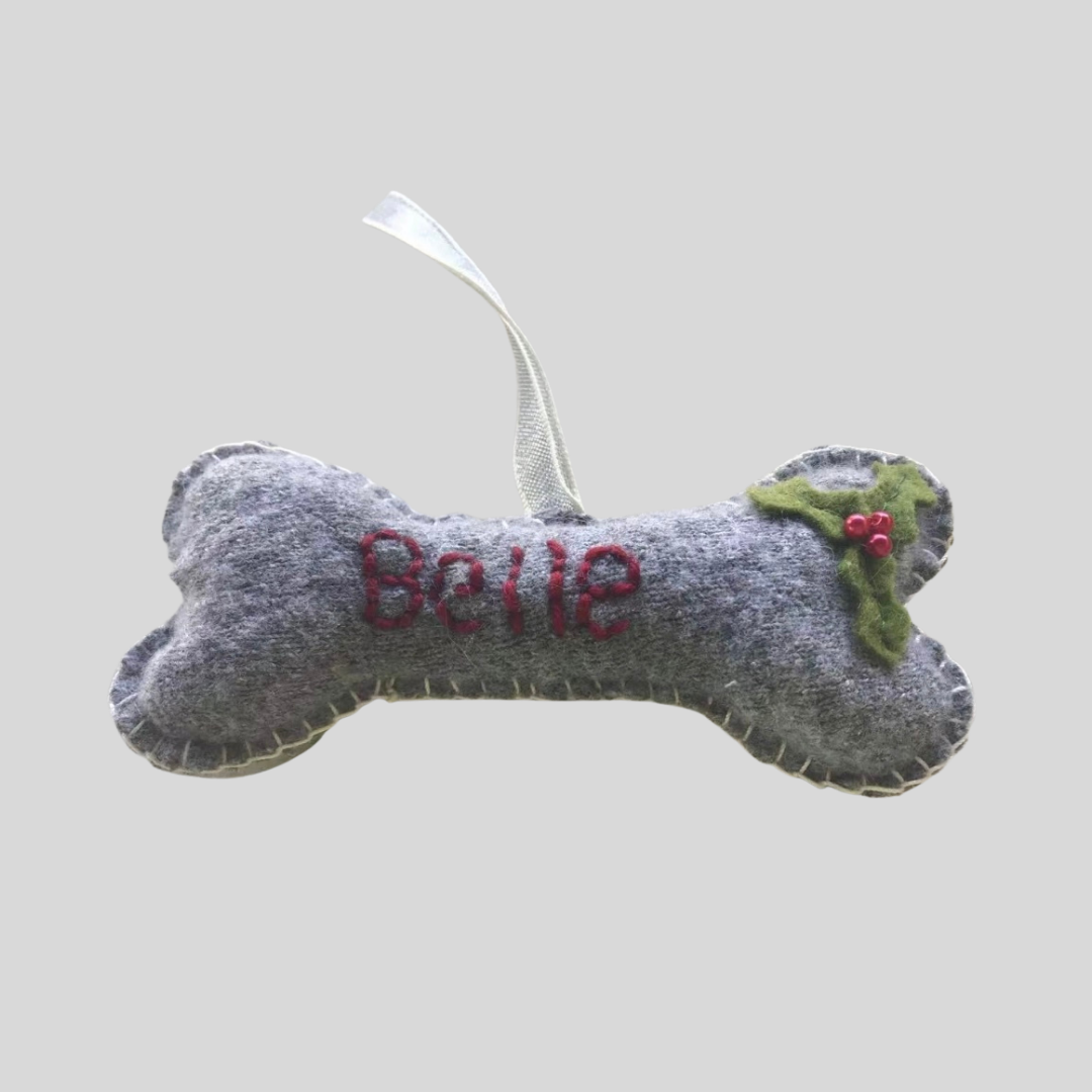 Handmade Christmas Bones Grey/Brown