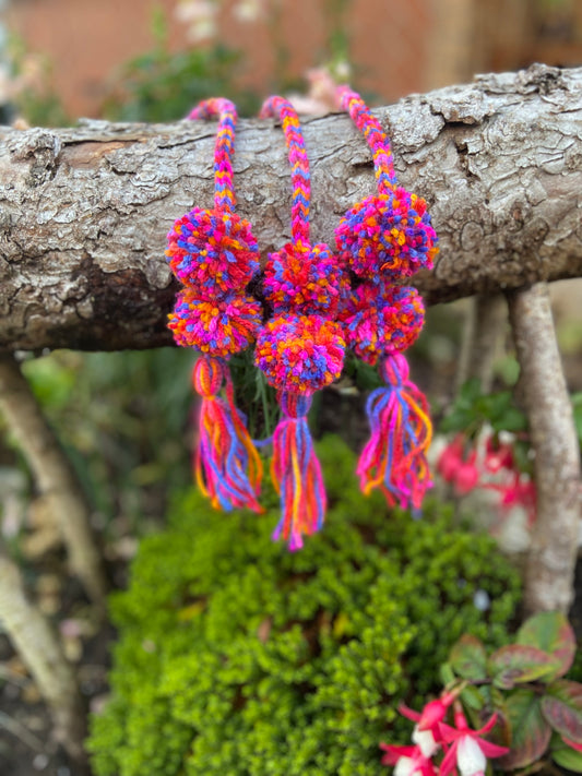 Handmade Pom Poms (Multicoloured)