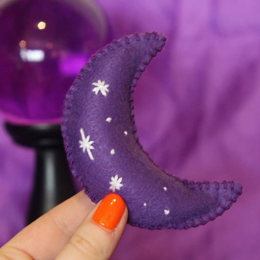 Magical Purple Moon Cat Toy - with Catnip